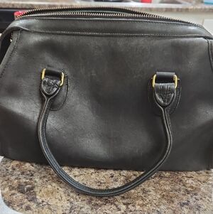Vintage Coach Black SATCHEL Leather Bag